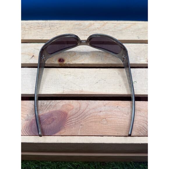 Calvin Klein Women Wrap Sunglasses-Black & Translucent Gray-Logo Pattern Arms main image 9